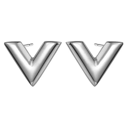 Elegante gouden kleur roestvrijstalen armband met letter V voor vrouwen - Een stijlvolle alfabet bangle sieradenset, perfect cadeau voor vrienden!
