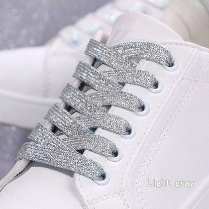 Stijlvolle Sprankelende Veters in Levendige Kleuren voor Sport Sneakers en Boots - 1CM Breed - 1 Paar