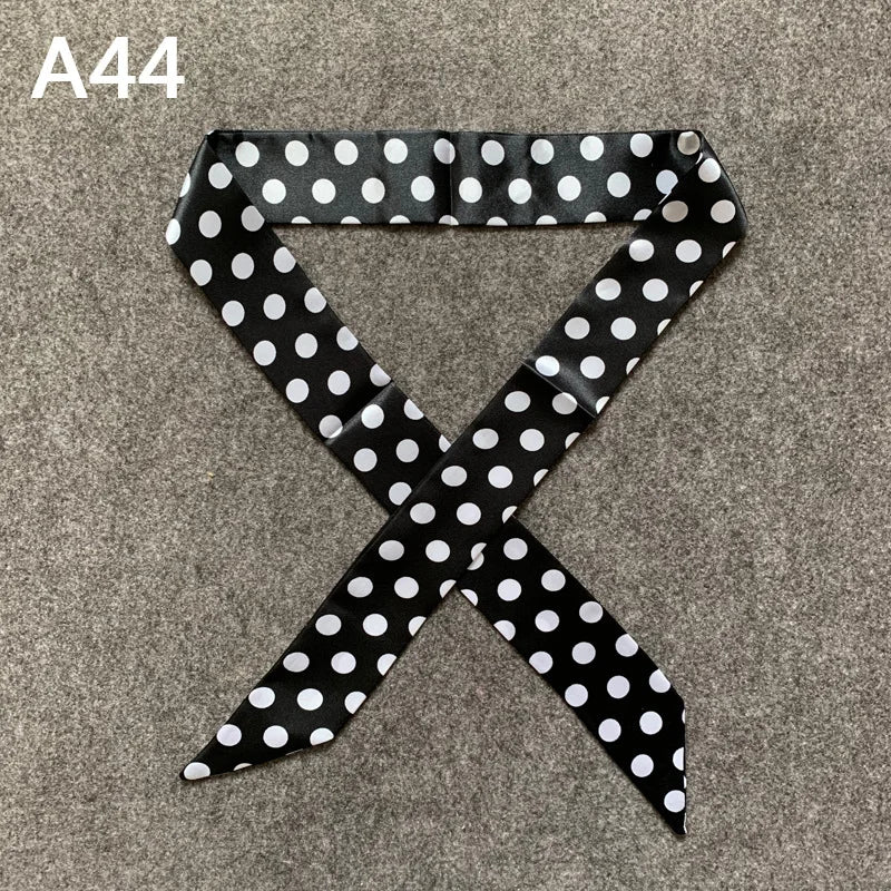 Chique Zijde Sjaal voor Vrouwen - Veelzijdige 4x100cm Strik voor Haar, Tassen en Accessoires!