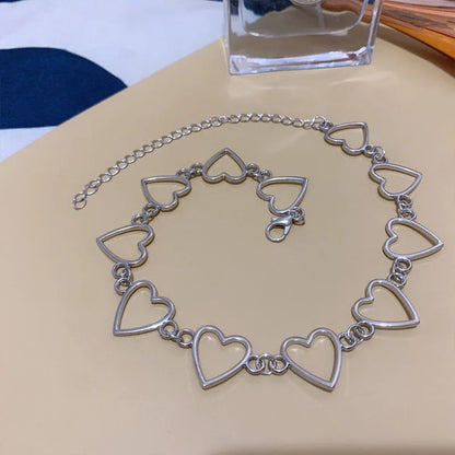 Charmante Hollow Koreaanse Sweetheart Choker Ketting - Een Verrukkelijke Bicolor Statement Cadeau voor Haar 2023