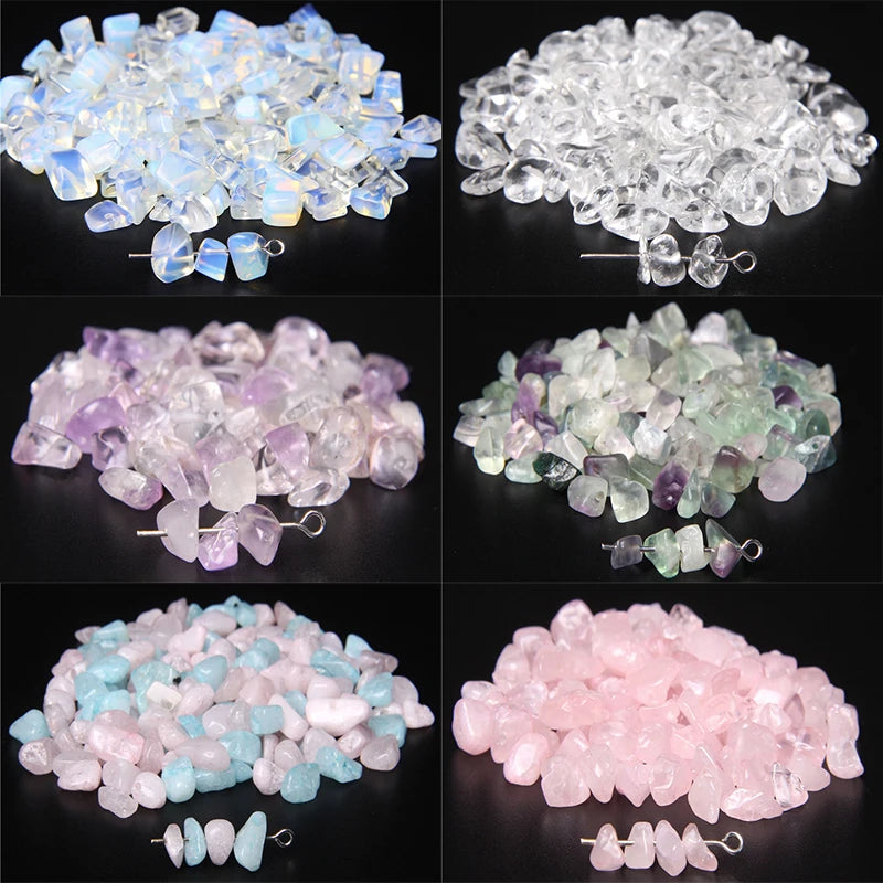 Natural Rose Quartz Chip Beads 5-8mm Irregular Stone Strand 15.5 Inch for Jewelry Making DIY Bracelet Necklace Supplies