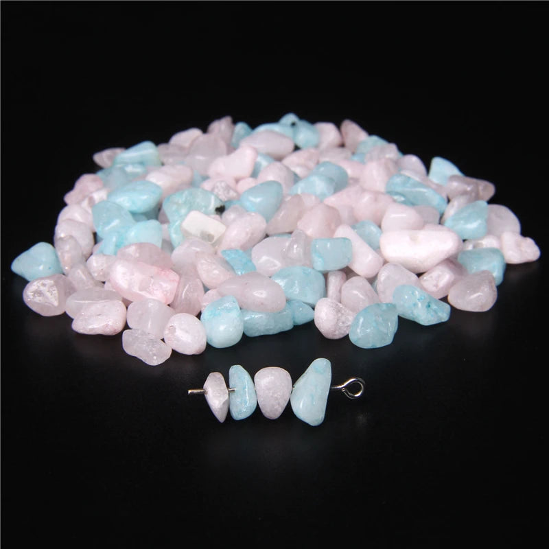 Natural Rose Quartz Chip Beads 5-8mm Irregular Stone Strand 15.5 Inch for Jewelry Making DIY Bracelet Necklace Supplies