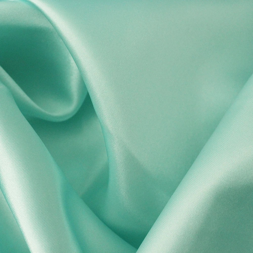 Polyester Satin Fabric Solid Color Faux Silk for Sewing Doll Dress Gift Box Lining DIY Craft Fabric