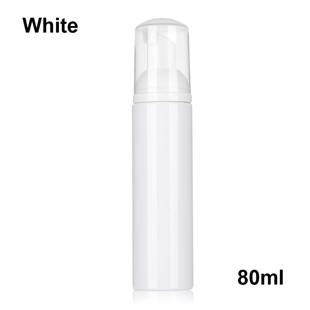 Veelzijdige Plastic Schuimbussen voor Zeep, Mousse en Vloeistofdispenser - Perfect voor Shampoo, Lichaamslotion, Douchegel en Meer! Verkrijgbaar in 30/50/60/80 ML Groottes.