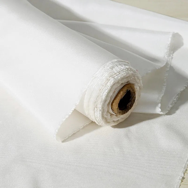 Natural White Undyed Silk Habutai Fabric 8 10 Momme Pure Mulberry Silk Lining for Dress Scarf DIY Painting Sewing