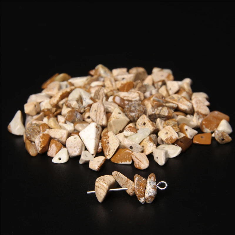 Natural Rose Quartz Chip Beads 5-8mm Irregular Stone Strand 15.5 Inch for Jewelry Making DIY Bracelet Necklace Supplies