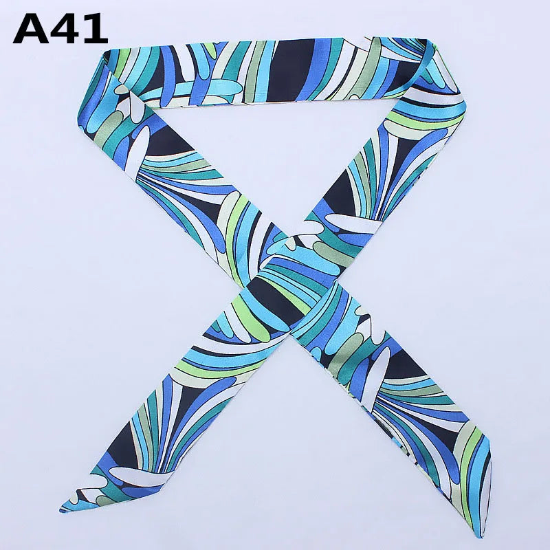 Chique Zijde Sjaal voor Vrouwen - Veelzijdige 4x100cm Strik voor Haar, Tassen en Accessoires!