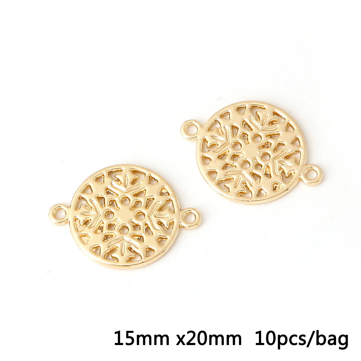 Antique Gold Connector Charms for Jewelry Making Zinc Alloy Links DIY Earrings Bracelets Craft Supplies