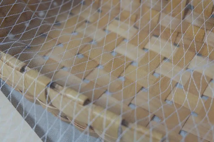 Thin Tulle Veil Fabric 150cm Wide Grid Mesh Lace with Gold Silver Thread for Sewing DIY Dress Decoration