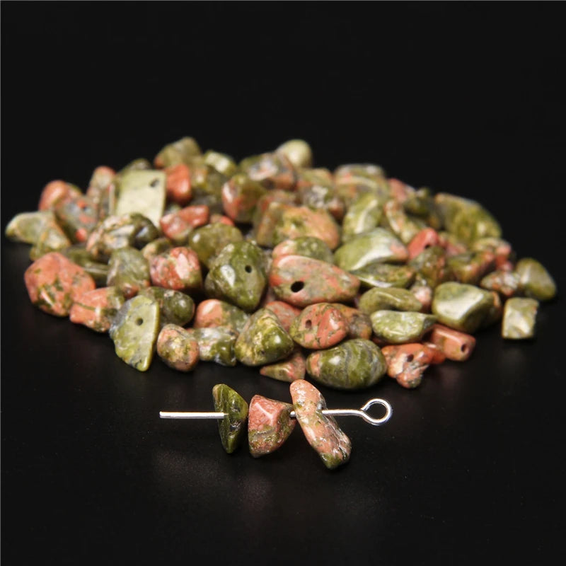 Natural Rose Quartz Chip Beads 5-8mm Irregular Stone Strand 15.5 Inch for Jewelry Making DIY Bracelet Necklace Supplies