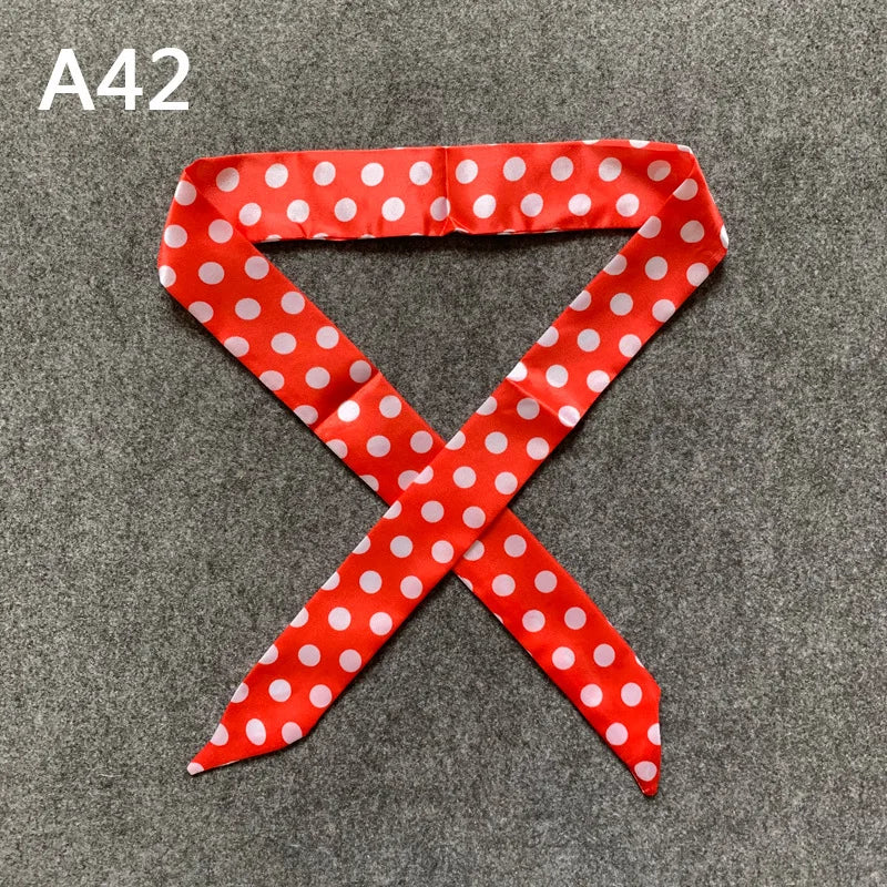 Chique Zijde Sjaal voor Vrouwen - Veelzijdige 4x100cm Strik voor Haar, Tassen en Accessoires!