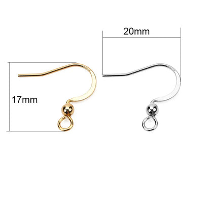 50 Premium Gouden Verstevigde Roestvrijstalen Hypoallergene Oorringen - Perfect voor DIY Sieraadcreaties (17*20mm)