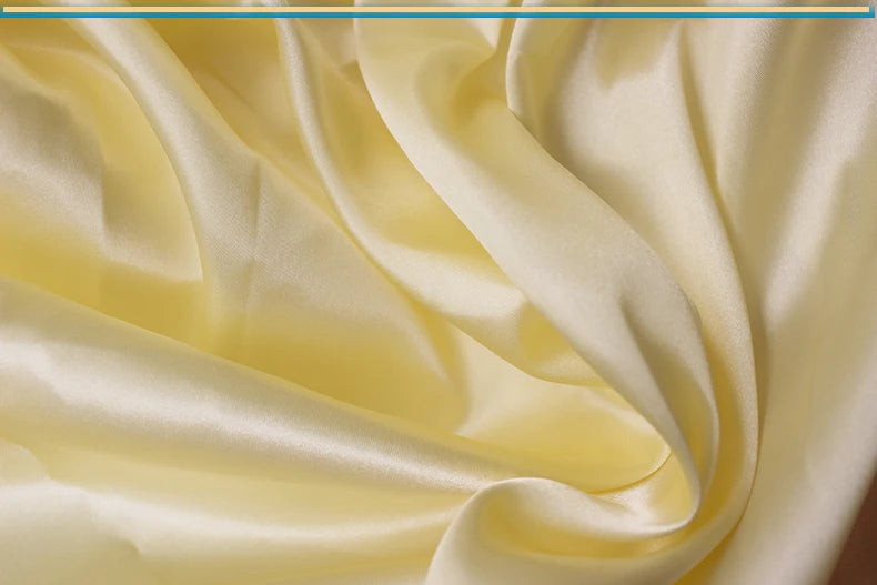 Polyester Satin Fabric Solid Color Faux Silk for Sewing Doll Dress Gift Box Lining DIY Craft Fabric