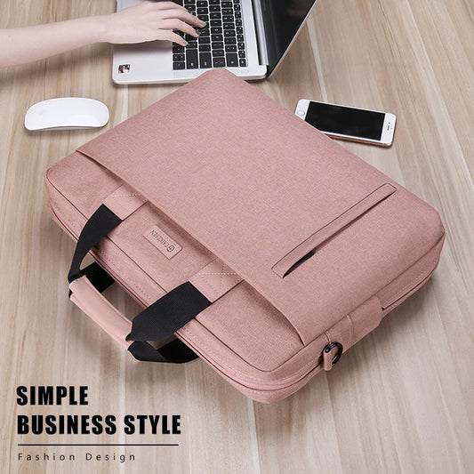 Stijlvolle Waterdichte Laptoptas voor 13,3", 14", 15,6" & 17,3" Modellen – Perfect voor MacBook Air & Pro, Schouder- en Handtas!