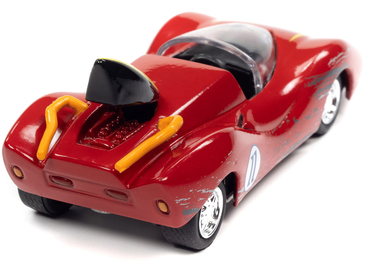 Captain Terror's Car #11 Red (Raced Version) "Speed Racer" (1967) TV Series "Pop Culture" 2022 Release 4 1/64 Diecast Model Car by Johnny Lightning-1
