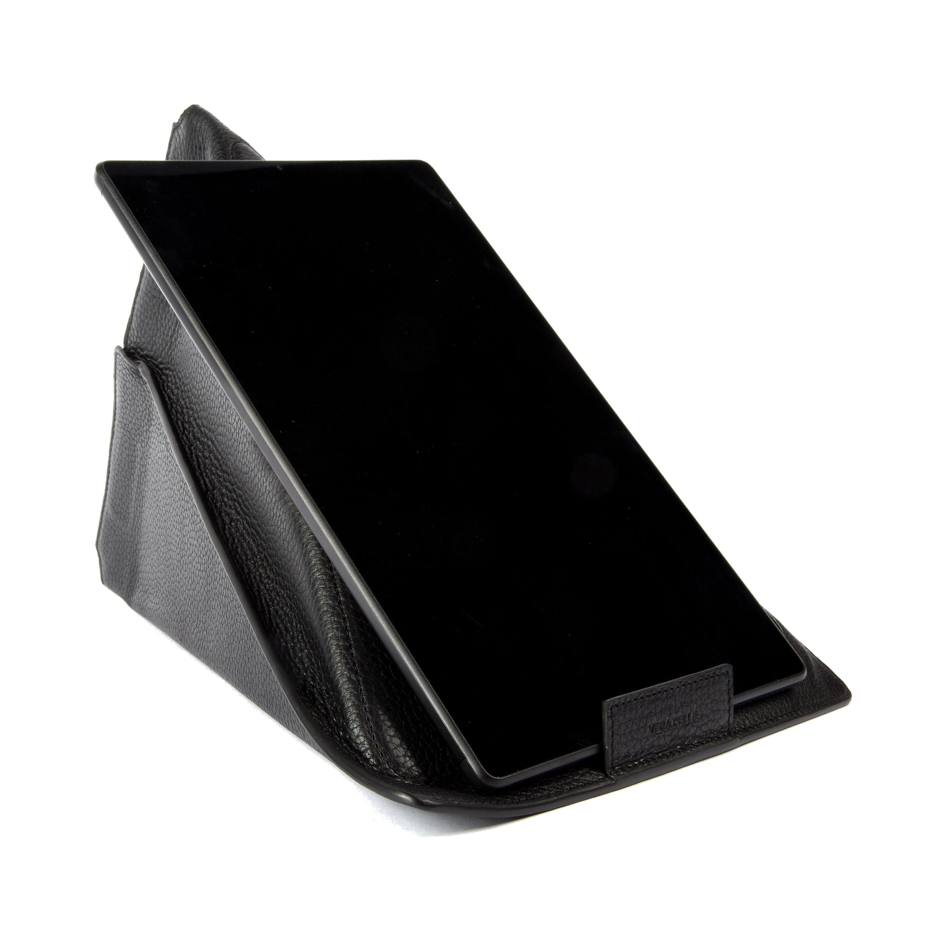 K0031AB | Modular Tablet Case/Support in Genuine Leather, full grain, dollar grain. Black colour. Closure with magnets. Dimensions: 22 x 31 cm. Packaging: TNT bag-0