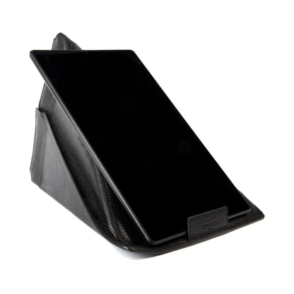 K0031AB | Modular Tablet Case/Support in Genuine Leather, full grain, dollar grain. Black colour. Closure with magnets. Dimensions: 22 x 31 cm. Packaging: TNT bag-0