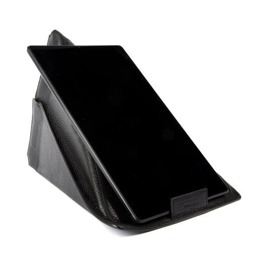K0031AB | Modular Tablet Case/Support in Genuine Leather, full grain, dollar grain. Black colour. Closure with magnets. Dimensions: 22 x 31 cm. Packaging: TNT bag-0