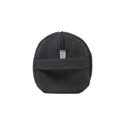 K2005AF | Beauty Case in Canvas 100% Cotton/Genuine Full Grain Leather, Naked. Black Color. Side handle. Zip closure. Dimensions: cm 25 x 15 x 17. Packaging: Tnt bag-2