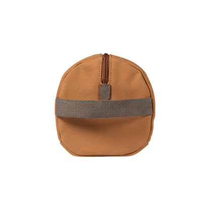 K2005UB | Beauty Case in Canvas 100% Cotton/Genuine Full Grain Leather, Naked. Leather Color. Side handle. Zip closure. Dimensions: cm 25 x 15 x 17. Packaging: Tnt bag-2