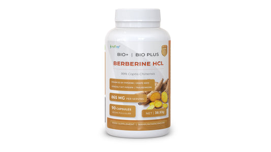 Nutriop Longevity® Bio-Enhanced Berberine HCL with Pure Organic Piperine and Grape Seed Extract - 865mg per serving (x45)-0