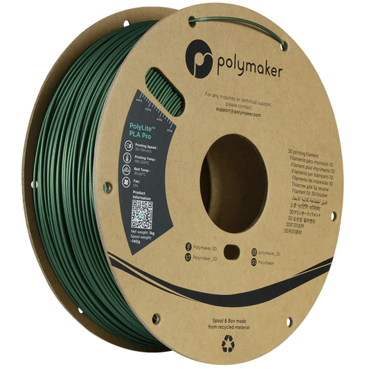 Polymaker POLYLITE™ PLA PRO 3D filament Metallic Green Jam free 1.75 mm 1KG