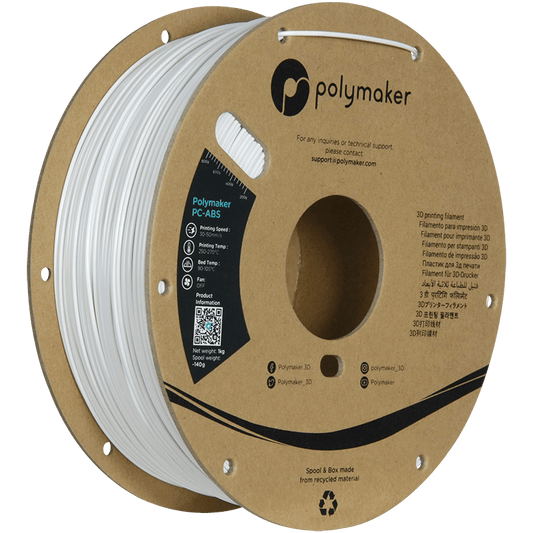 Polymaker PC-ABS filament 1,75 mm Wit 1 kg