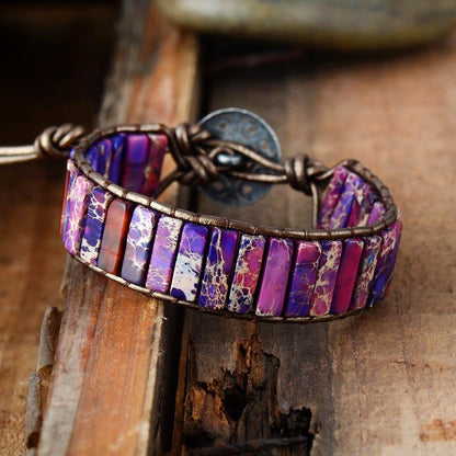 Exquisite Handcrafted Purple Jasper Gemstone