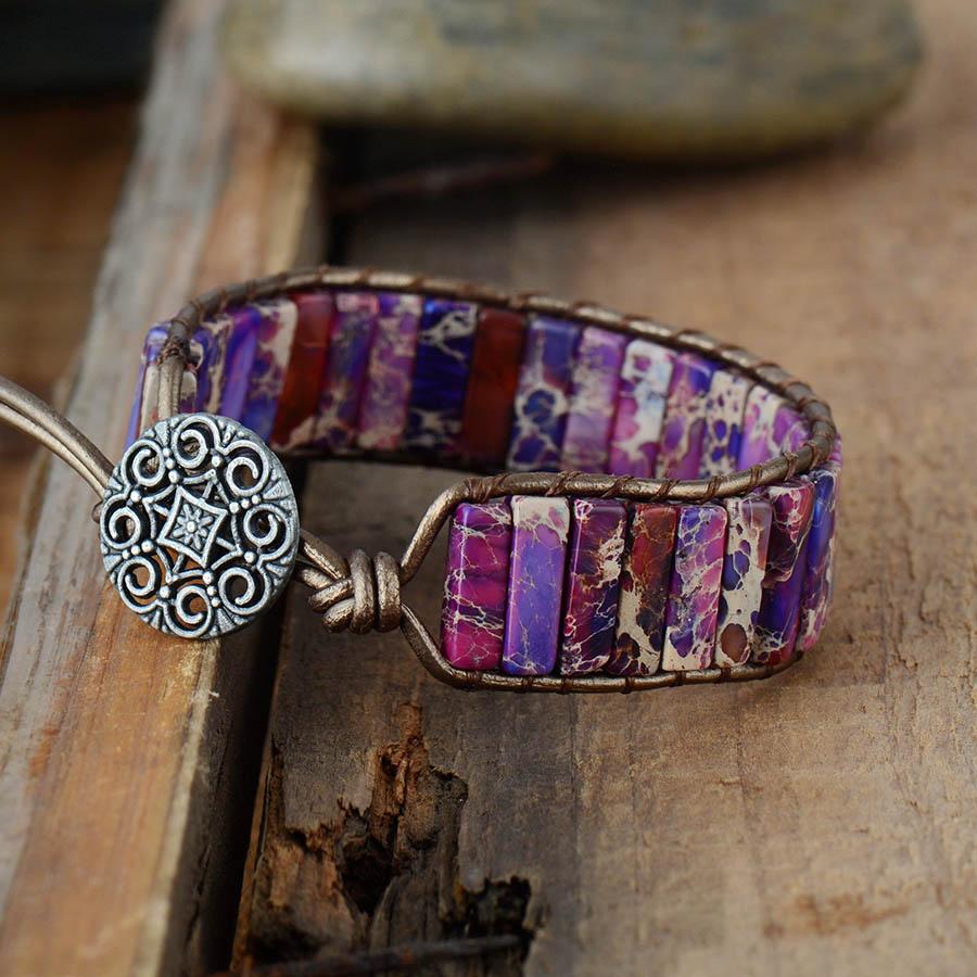 Exquisite Handcrafted Purple Jasper Gemstone