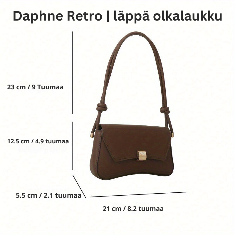 Daphne Retro | Trendy Schoudertas met Flap