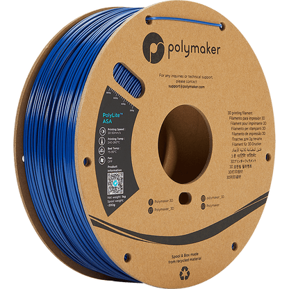 Polymaker PolyLite ASA Filament Blauw 1,75mm 1KG