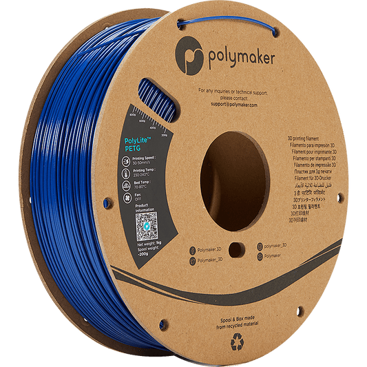 Polymaker PolyLite PETG Blauw 1.75 mm 1KG