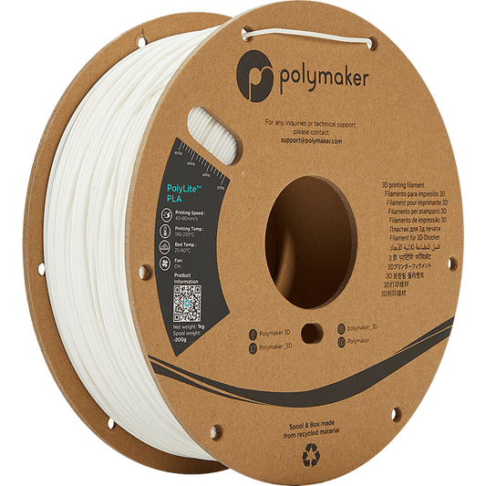 Polymaker PolyLite PLA  Filament White 1,75mm 1KG