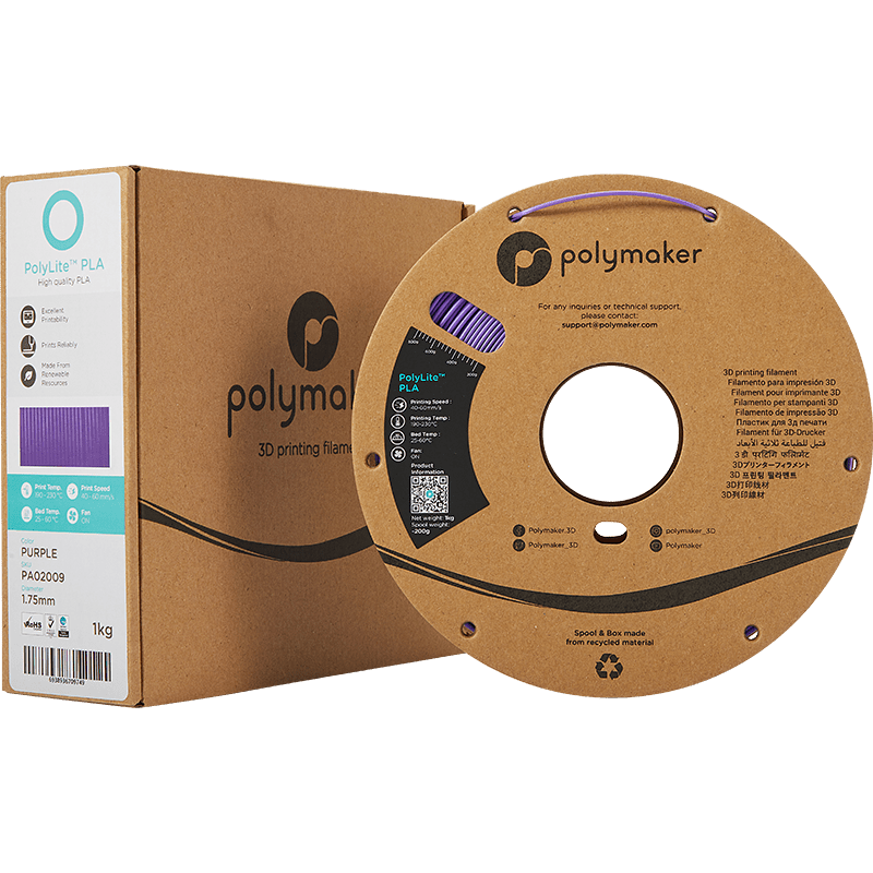 Polymaker PolyLite PLA  Filament Purple 1,75mm 1KG