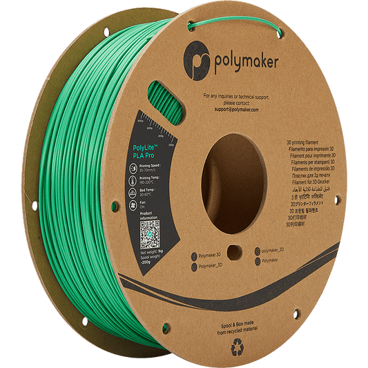 Polymaker POLYLITE™ PLA PRO 3D filament Green Jam free 1.75 mm 1KG