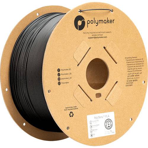 Polymaker PolyTerra Pla filament Charcoal Black 1.75 mm 3KG