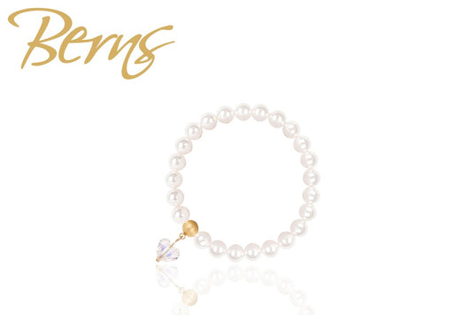 Armbänder BELLA WHITE AB C GO (Kindergröße)-0