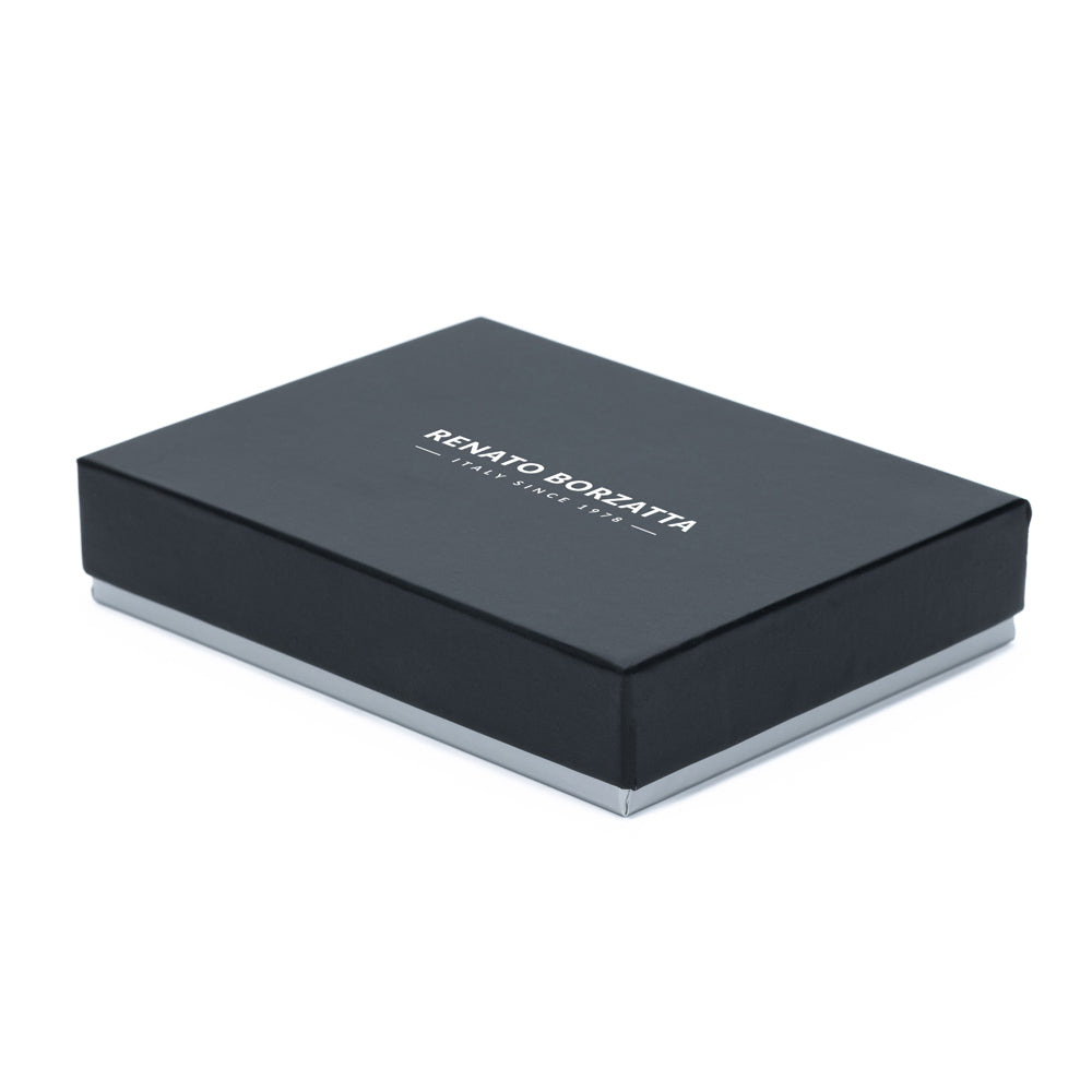 RB12080V | Women's Wallet in Genuine Full Grain Leather, with Light Grain. Red Color. RFID Protection. Dimensions: 20 x 10 x 2.5 cm. Packaging: Gift box bottom/lid-3