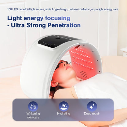 Revitaliseer uw huid met de ForeverLily LED Gezichtsmasker PDT-machine – 7 Kleur Photon Therapie voor ultieme spa-kwaliteit verjonging en verfrissende nano-nevel!