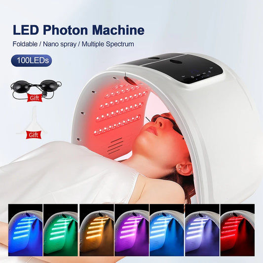 Revitaliseer uw huid met de ForeverLily LED Gezichtsmasker PDT-machine – 7 Kleur Photon Therapie voor ultieme spa-kwaliteit verjonging en verfrissende nano-nevel!