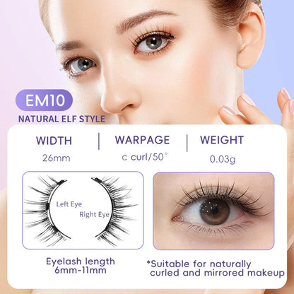 Magnetische Valse Wimpers - 4 stuks/1 paar van Eenvoudig Te Dragen, Zachte en Natuurlijke Quantum Magnet Oogmake-up met Applicator, Geen Lijm Nodig!