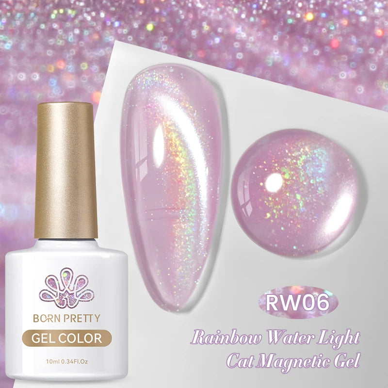 Betoverende Zilveren Maanlicht Kat Magnetische Gel Nagellak - Witte Licht Sprankelende Glitter, Semi- Permanente Nagellak (10ml)