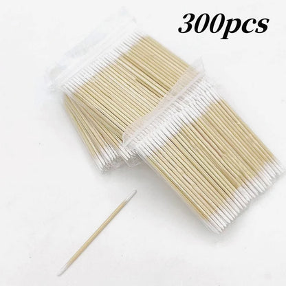 Premium Houten Punt Wattenstaafjes - Ultra-Detail Nagellak Verwijder Sticks voor Perfecte Manicures (100/300/500 Pak)