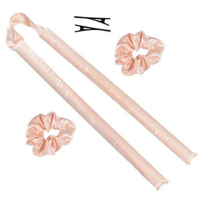 Revolutionaire Hittevrije Krulstaaf: Luxueuze Zijde Krullen zonder Hitte - Zachte Haarrollers en Comfortabele Slaapband voor Makkelijke Haarstyling!