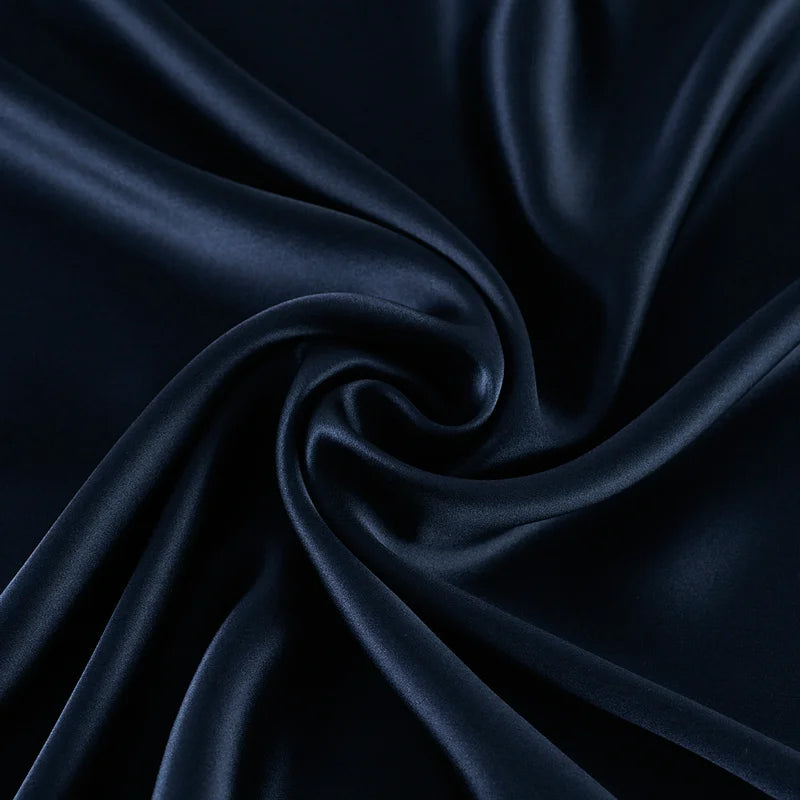 100% Mulberry Silk Fabric 114cm Wide Plain Dyed Solid Color Silk for Dresses Scarves Sewing by Meter