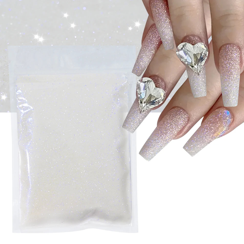 10g Blauw Groene Gloei-in-het-Donker Nagelpoeder - Luminieuze Pigmentstof voor Indrukwekkende Sieraden en Knutsel Decoraties