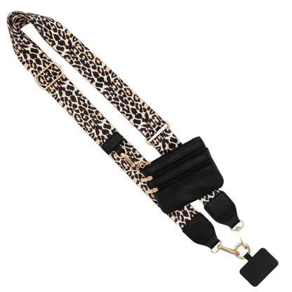 Stijlvolle Verstelbare Telefoon Lanyard met Rits Portemonnee – Modieuze Anti-Verlies Schouderband voor Vrouwen!