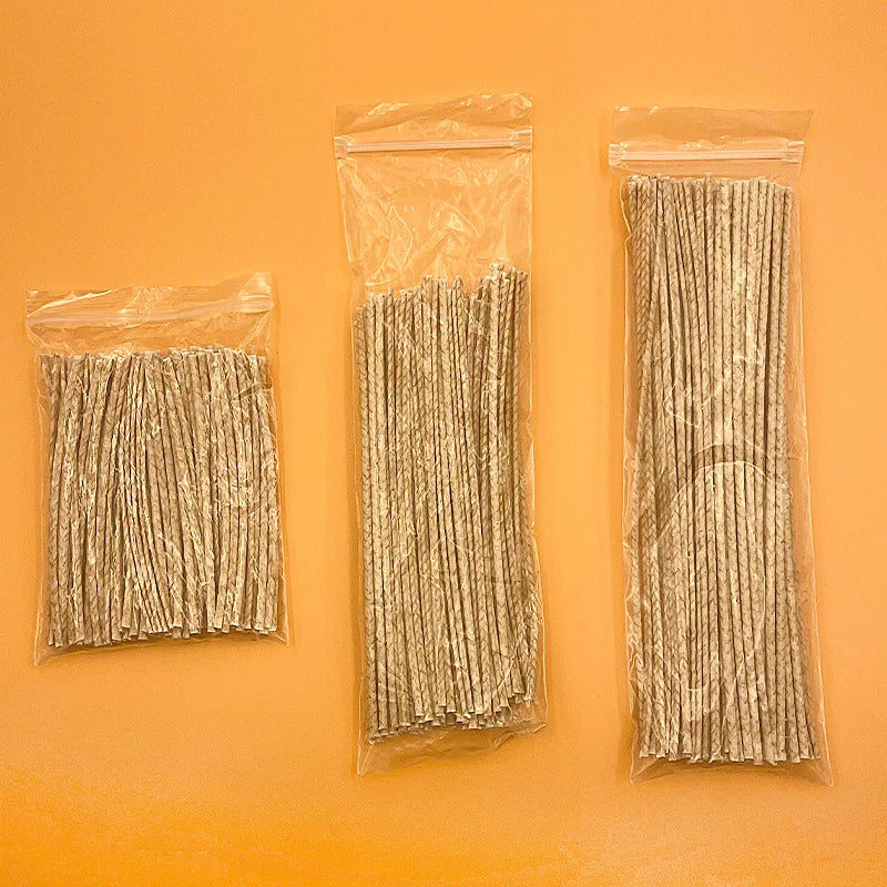 Waxed Cotton Candle Wicks Smokeless Wick Core for DIY Candle Making Soy Wax Supplies 100pcs