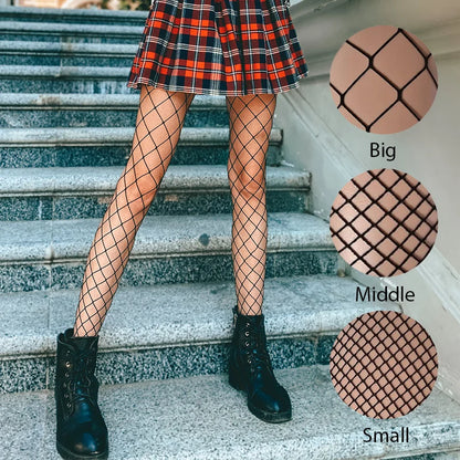 Aantrekkelijke Machten Visnet Panty voor Vrouwen - Stijlvolle Jacquard Lange Bodystockings & Naad Elegantie in Zwarte Kousen