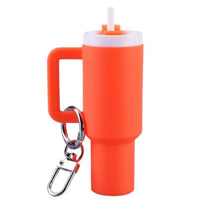 Schattige Mini Tumbler Sleutelhanger - Veelzijdige Chapstick Houder & Charmante Handtas Accessoire voor Schooltassen!
